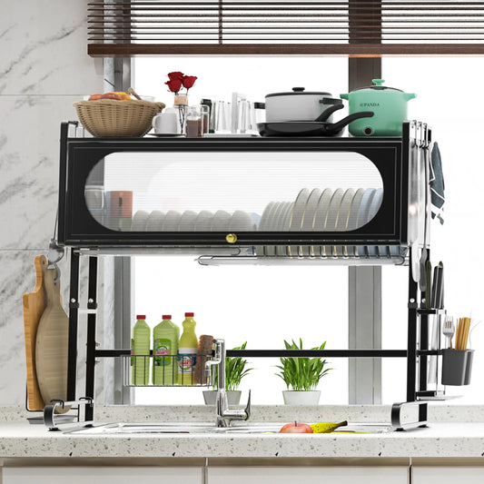 Over The Sink 3 Tier Dish Drying Rack For Kitchen