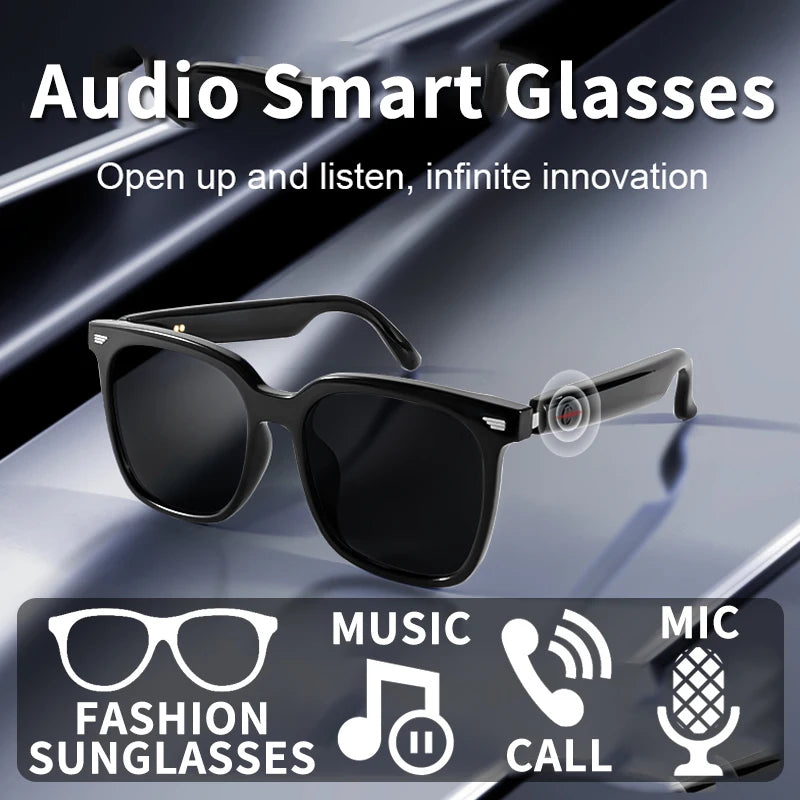 Smart Bluetooth Audio Glasses for Music and Calls