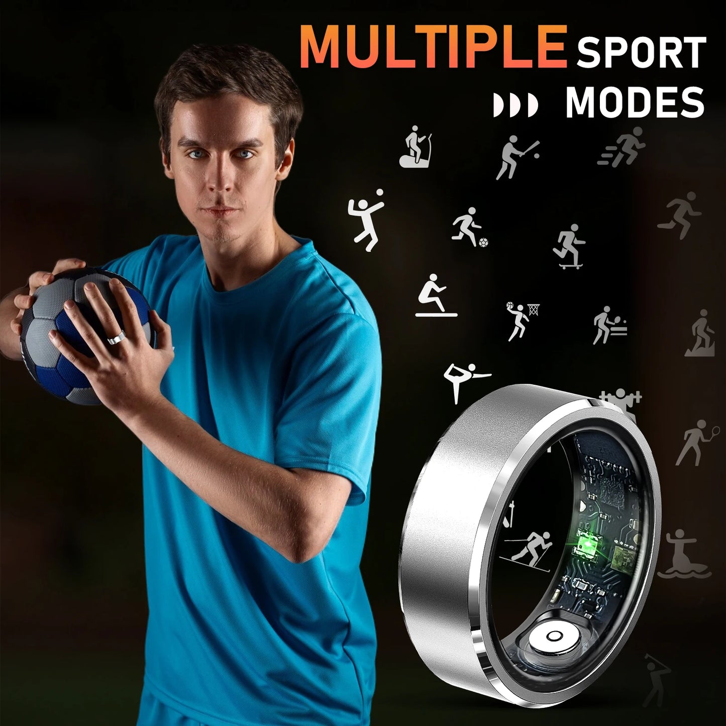 Smart Ring Health and Fitness Tracker