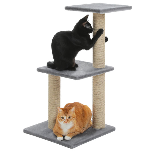 Indoor Cat Tree with Scratching Posts and Hammock Perch