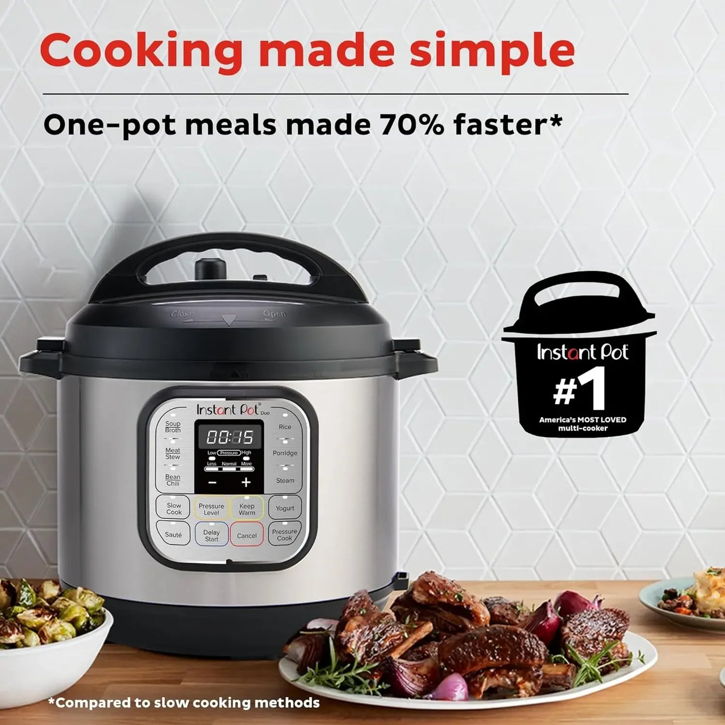 Duo 7-in-1 Mini Electric Pressure Cooker and Kitchen Helper