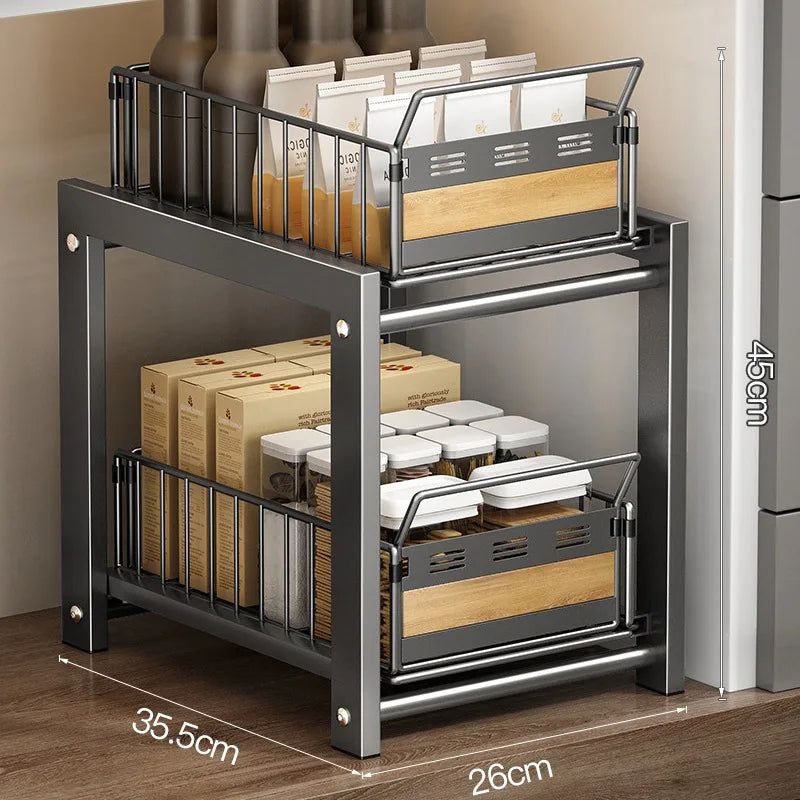 Multi-Functional Kitchen Sink Storage Rack for Organized Essentials