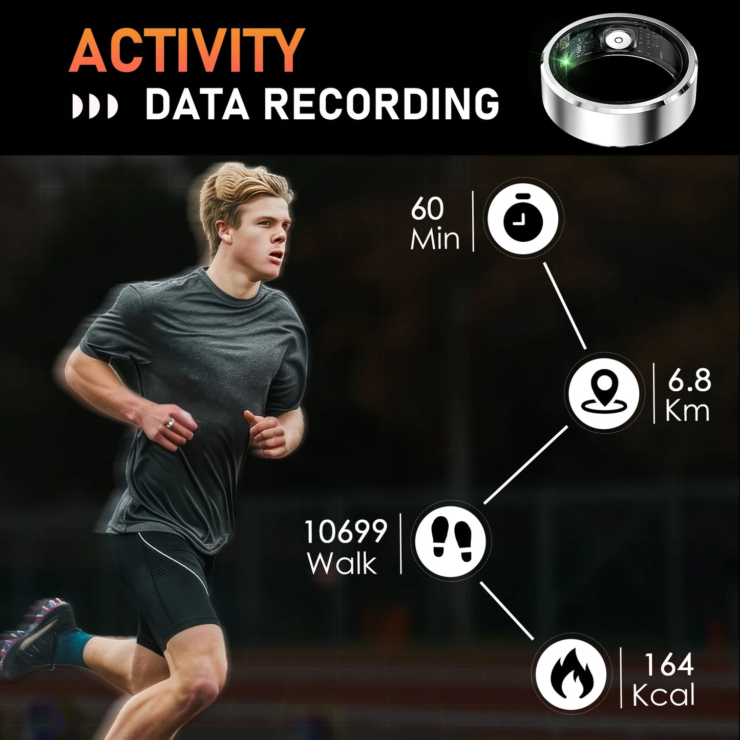 Smart Ring Health and Fitness Tracker