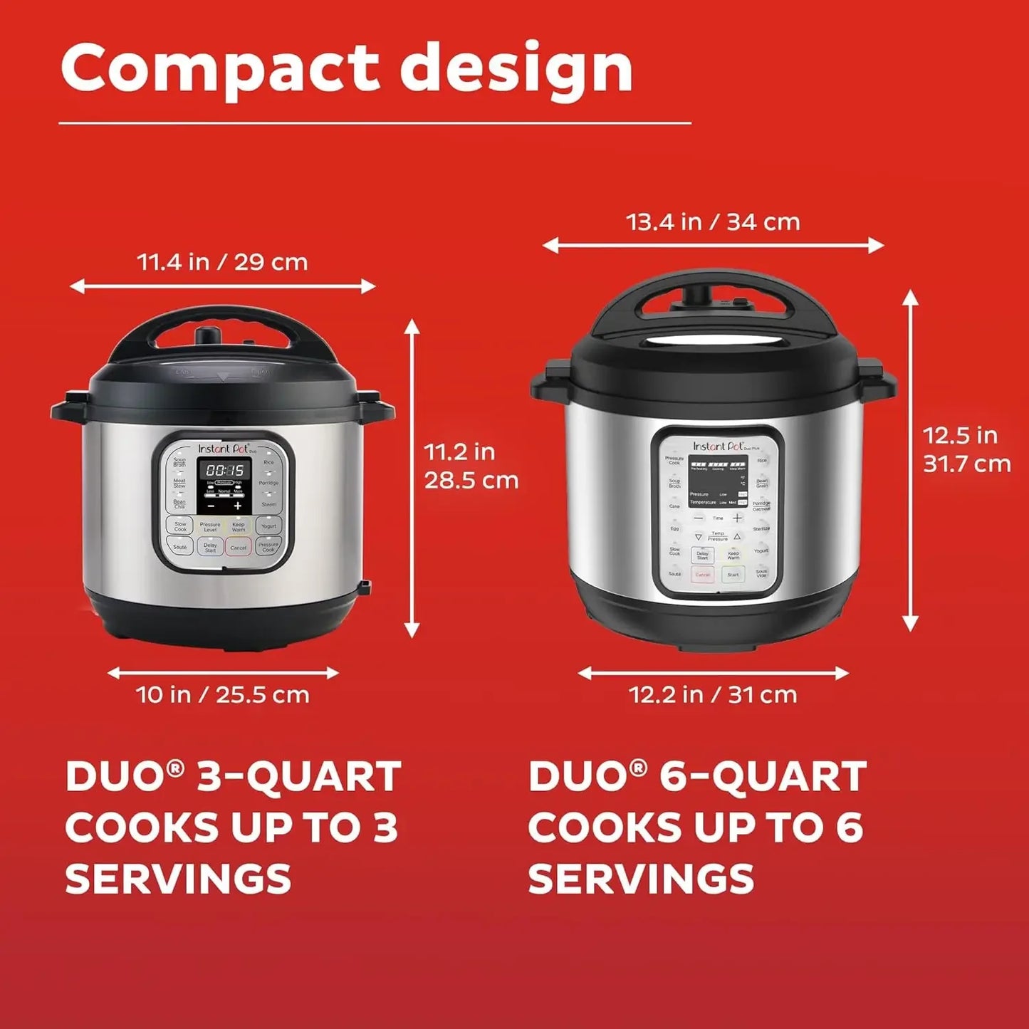 Duo 7-in-1 Mini Electric Pressure Cooker and Kitchen Helper