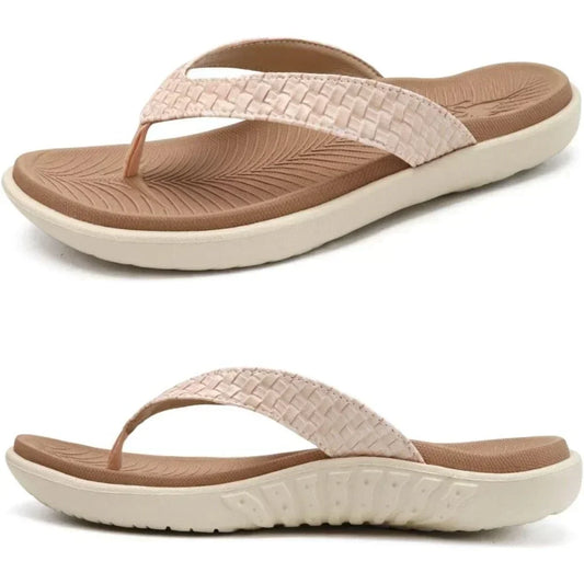 Womens Flip Flops Ladies Yoga Mat Comfortable Walking Thong Sandals With Plantar Fasciitis Arch Support Slip On Indoor