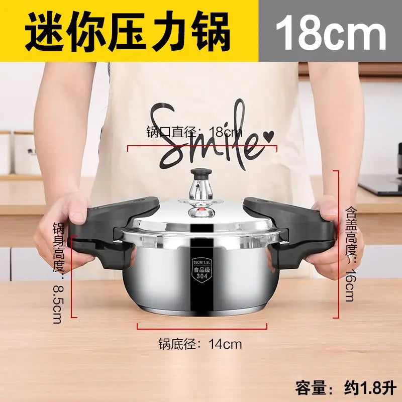 Stainless Steel High Pressure Cooker for Efficient Cooking