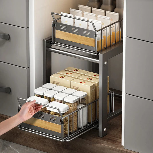 Multi-Functional Kitchen Sink Storage Rack for Organized Essentials