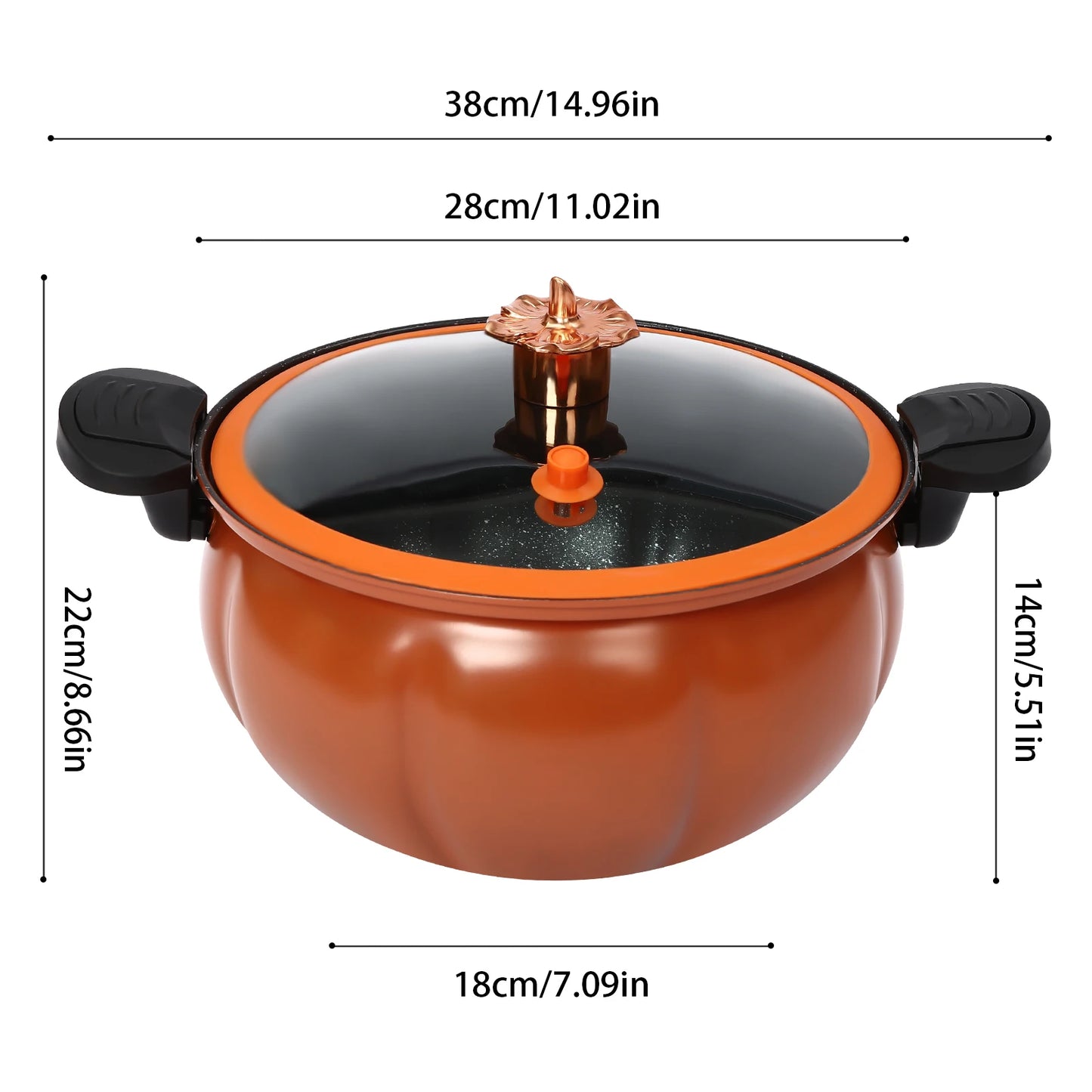 Pumpkin Shaped Pressure Cooker for Delicious Home Cooking