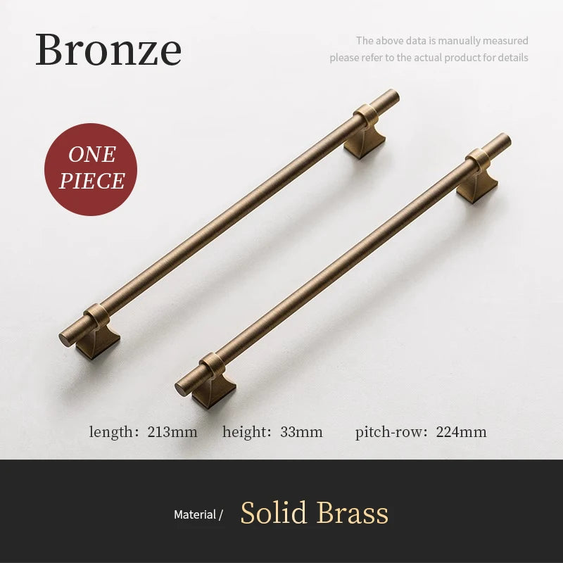 Antique Brass Cabinet Knobs Retro Furniture Handles for Home