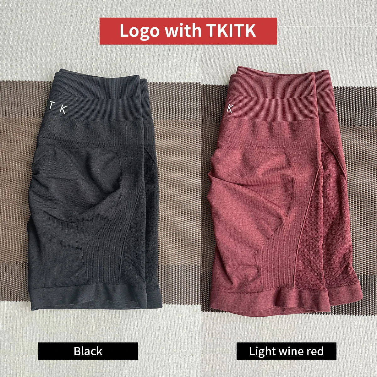 2Pcs TKITK Amplify Contour Shorts Women Soft Workout Tights Fitness Outfits Yoga Shorts Gym Wear Biker Shorts
