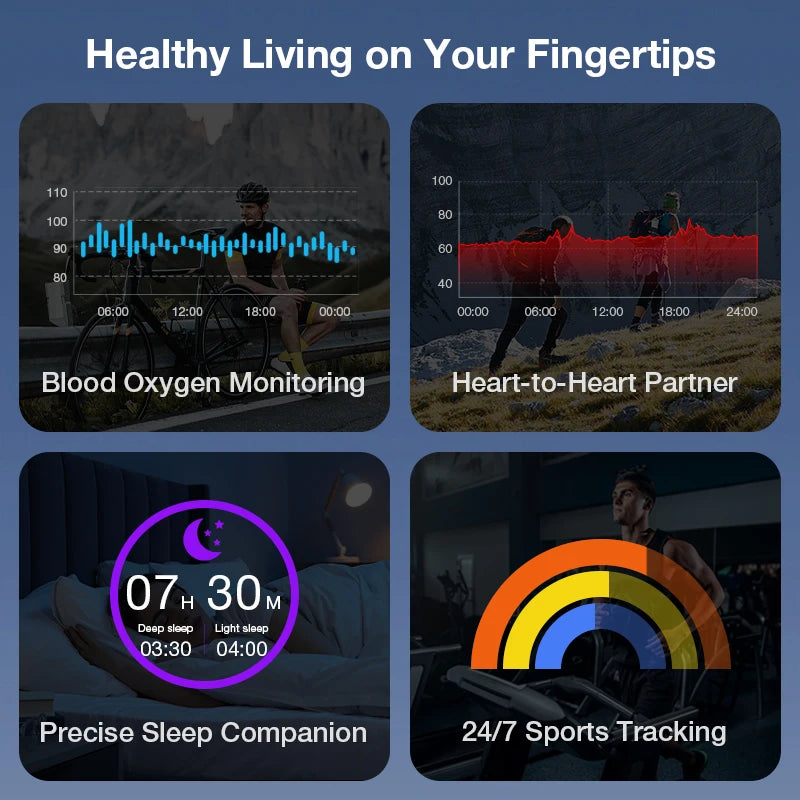 Aolon Gen3 Smart Ring Men Women Titanium Steel Health Monitor