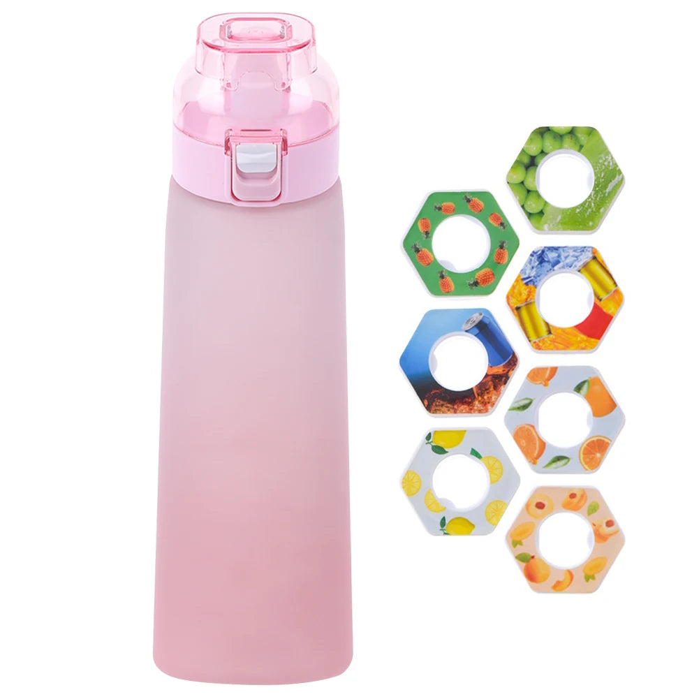 650ml Leak-Proof Fragrant Water Bottle with 7 Flavor Pods for Travel, Hiking, and Climbing