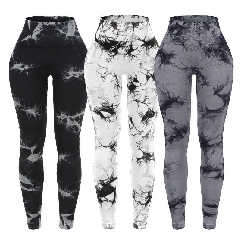 Three Piece Women's High Waisted Scrunch Butt Leggings Set
