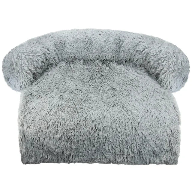 Large Dog Bed Sofa Fluffy Dogs Pet House Sofa Mat Long Plush Warm Kennel Pet Cat Puppy Cushion Washable Blanket Sofa Cover Puppy
