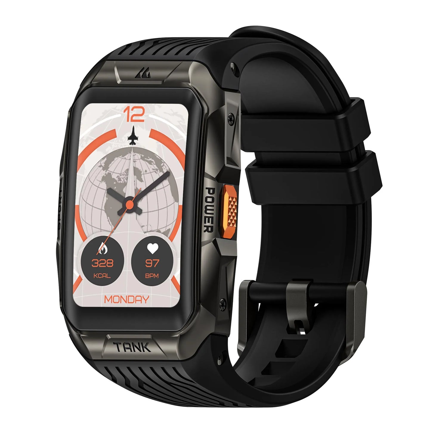 2025 KOSPET TANK X2 Ultra GPS Smart Watch For Men 3D Curved Screen Stainless Steel Body