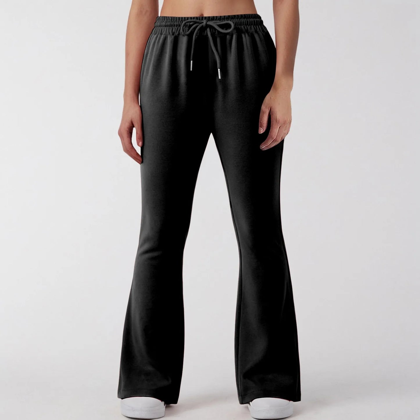 Flare Pants For Women’S Autumn Winter Sweatpants Cotton Bottom All-Math Fitness Casual Soild Color Joggers Pants Travel Basic