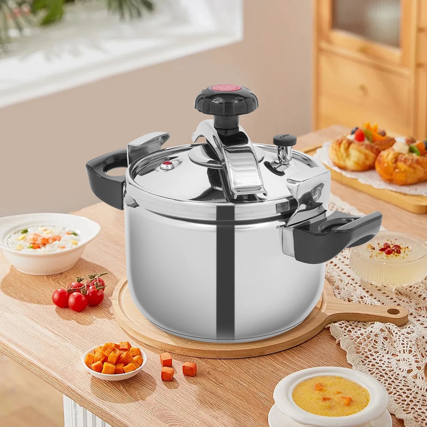 Stainless Steel Pressure Cooker for Quick Family Meals