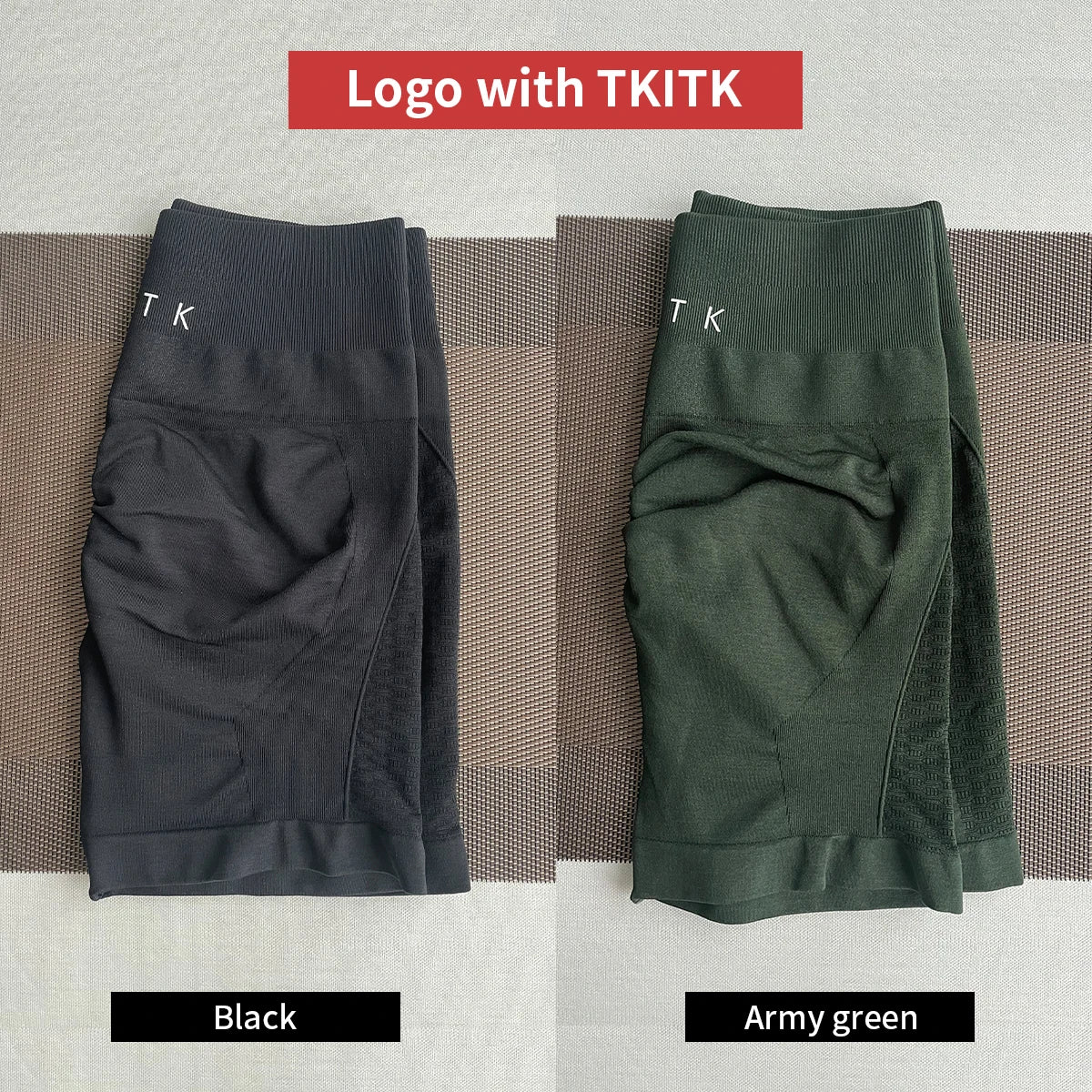 2Pcs TKITK Amplify Contour Shorts Women Soft Workout Tights Fitness Outfits Yoga Shorts Gym Wear Biker Shorts