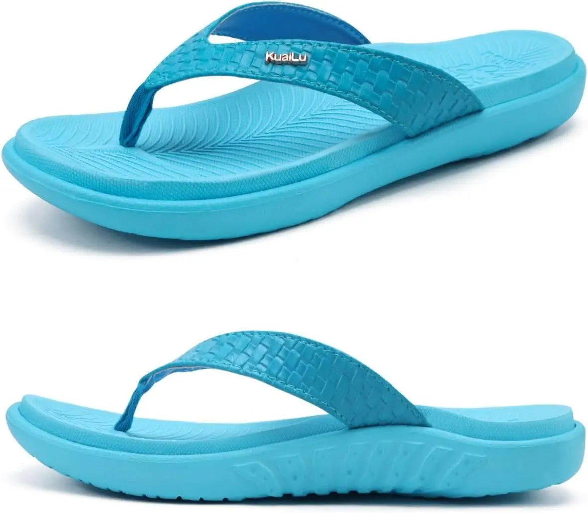 Womens Flip Flops Ladies Yoga Mat Comfortable Walking Thong Sandals With Plantar Fasciitis Arch Support Slip On Indoor
