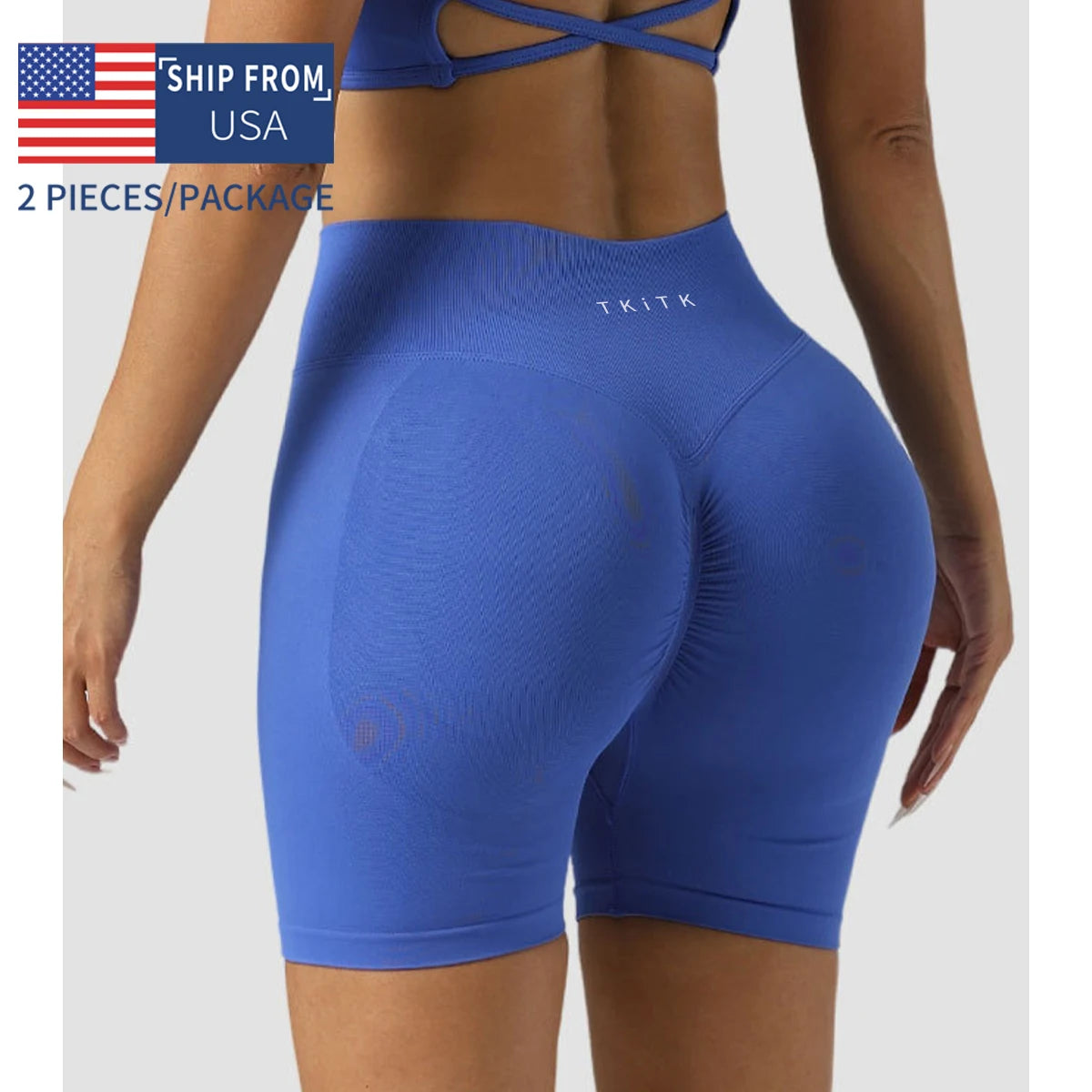 Seamless Women's Fitness Shorts for Yoga and Gym Activities