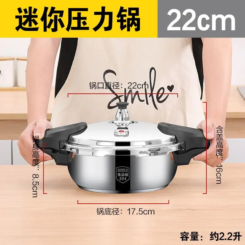 Stainless Steel High Pressure Cooker for Efficient Cooking