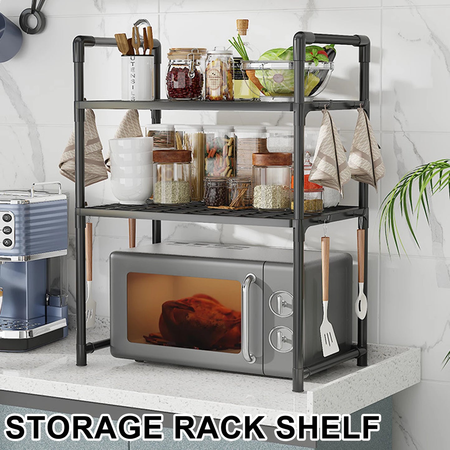 Multi Layer Kitchen Storage Rack for Seasonings and Condiments