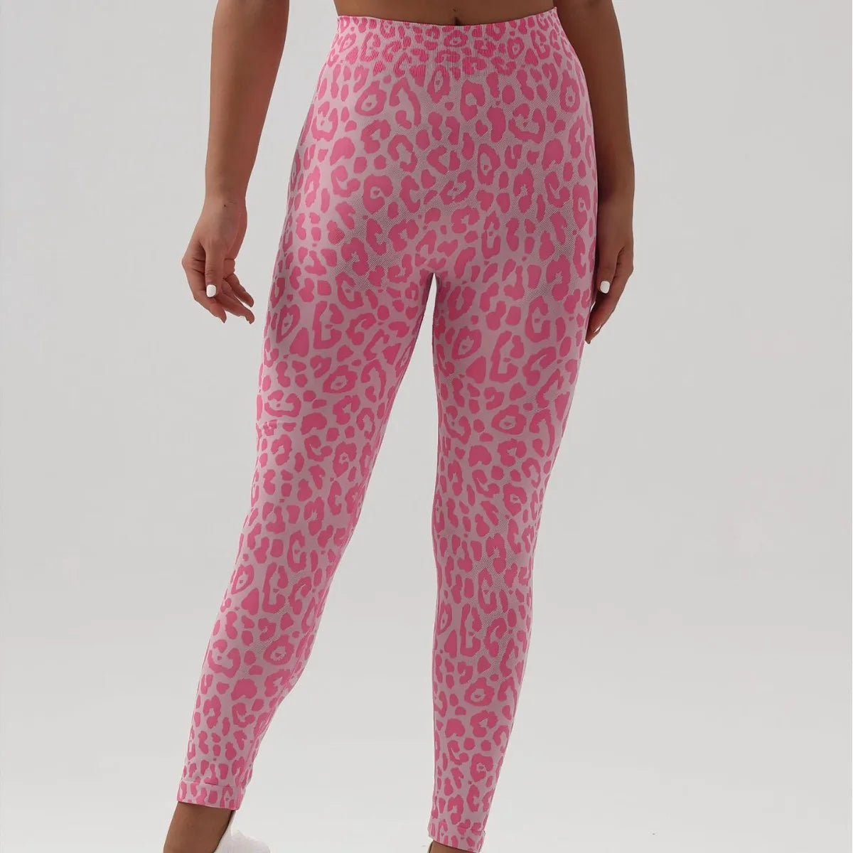 Leopard Print High Waisted Butt Lifting Workout Leggings for Women