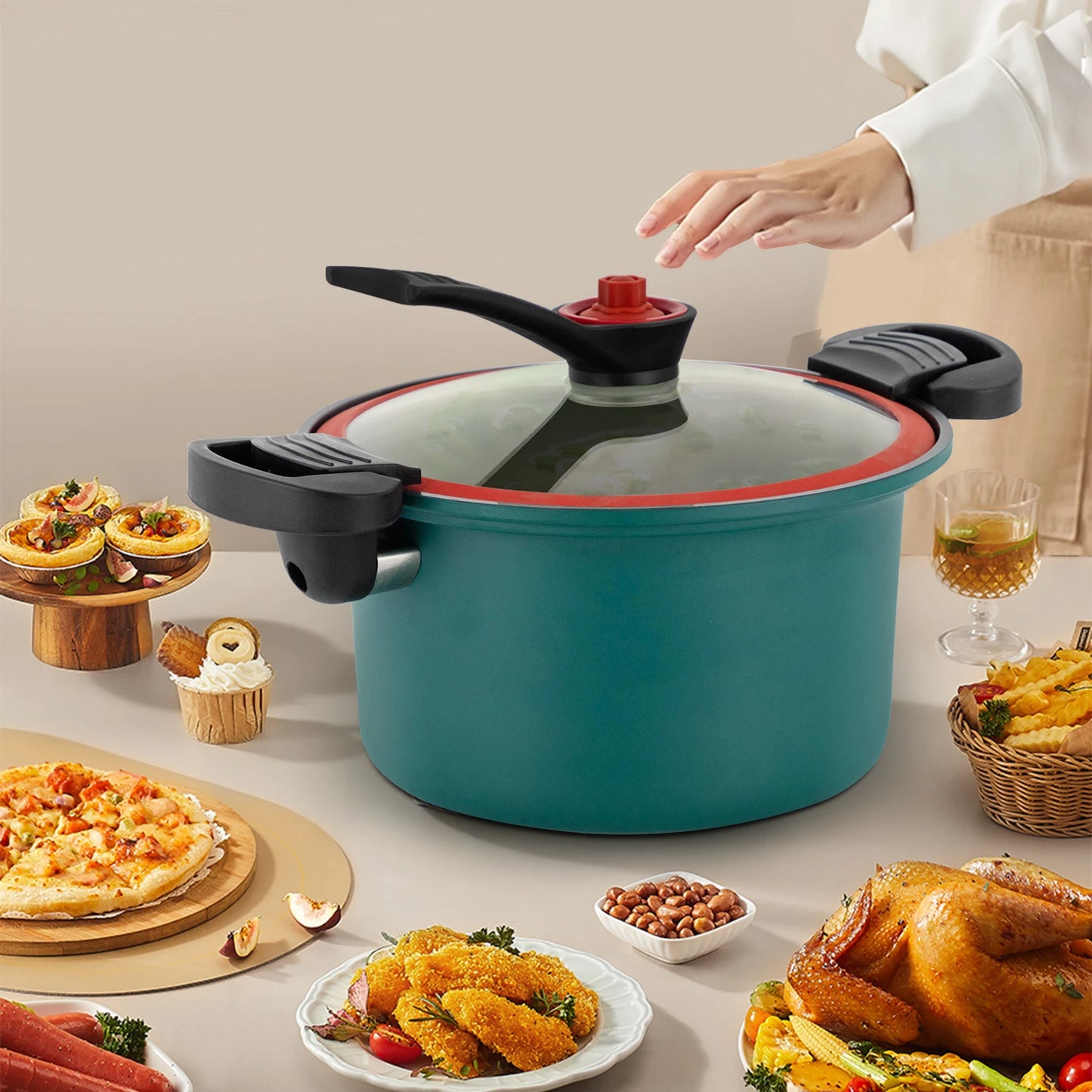 Stainless Steel Micro Pressure Cooker for Quick Delicious Meals