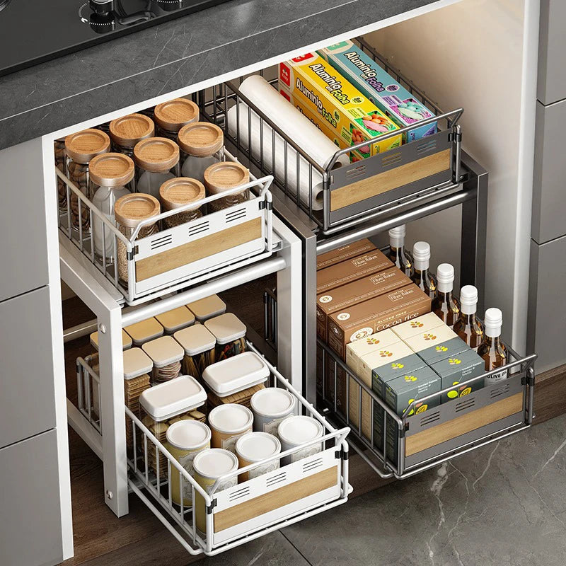 Multi-Functional Kitchen Sink Storage Rack for Organized Essentials