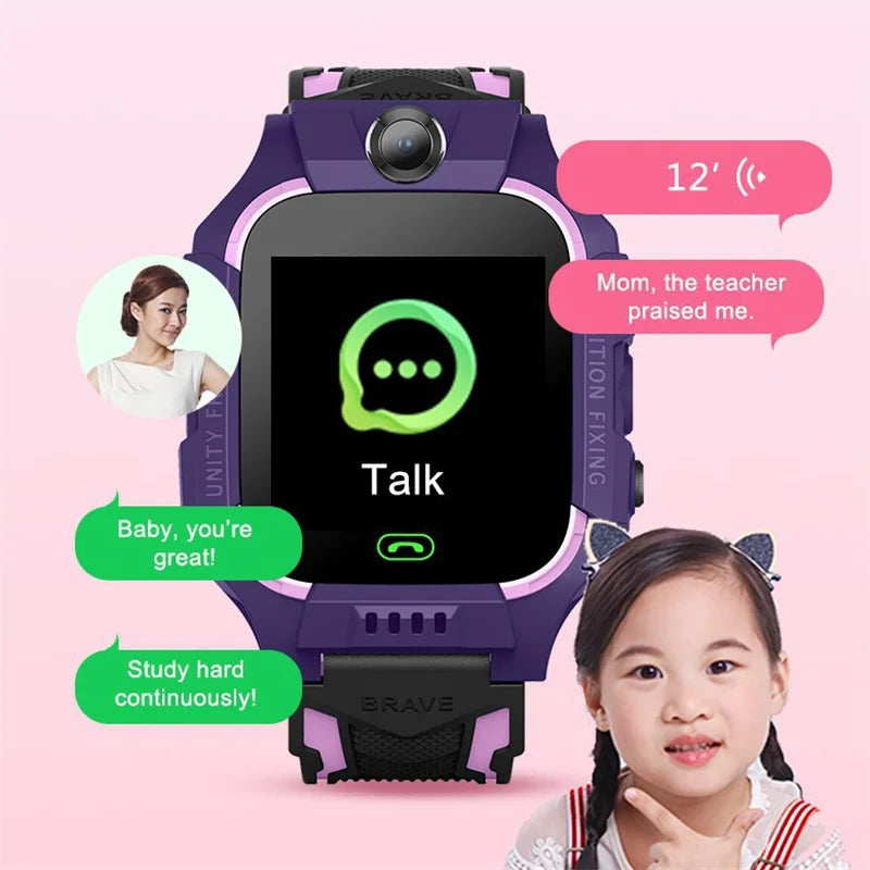 Z6 Kids SOS Smart Watch IP67 Waterproof GPS Tracker For Children