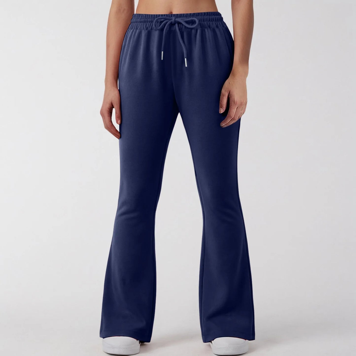Flare Pants For Women’S Autumn Winter Sweatpants Cotton Bottom All-Math Fitness Casual Soild Color Joggers Pants Travel Basic