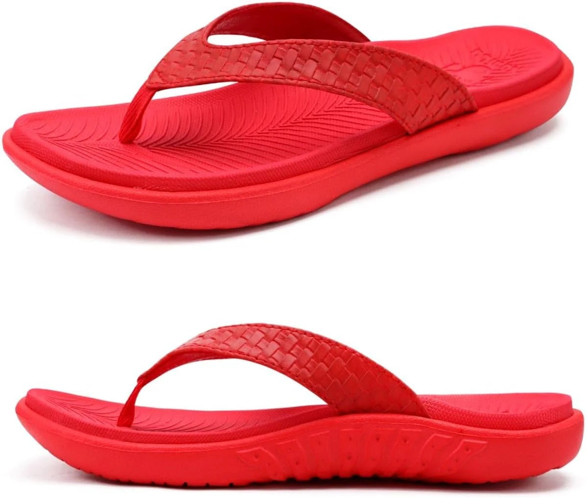 Womens Flip Flops Ladies Yoga Mat Comfortable Walking Thong Sandals With Plantar Fasciitis Arch Support Slip On Indoor