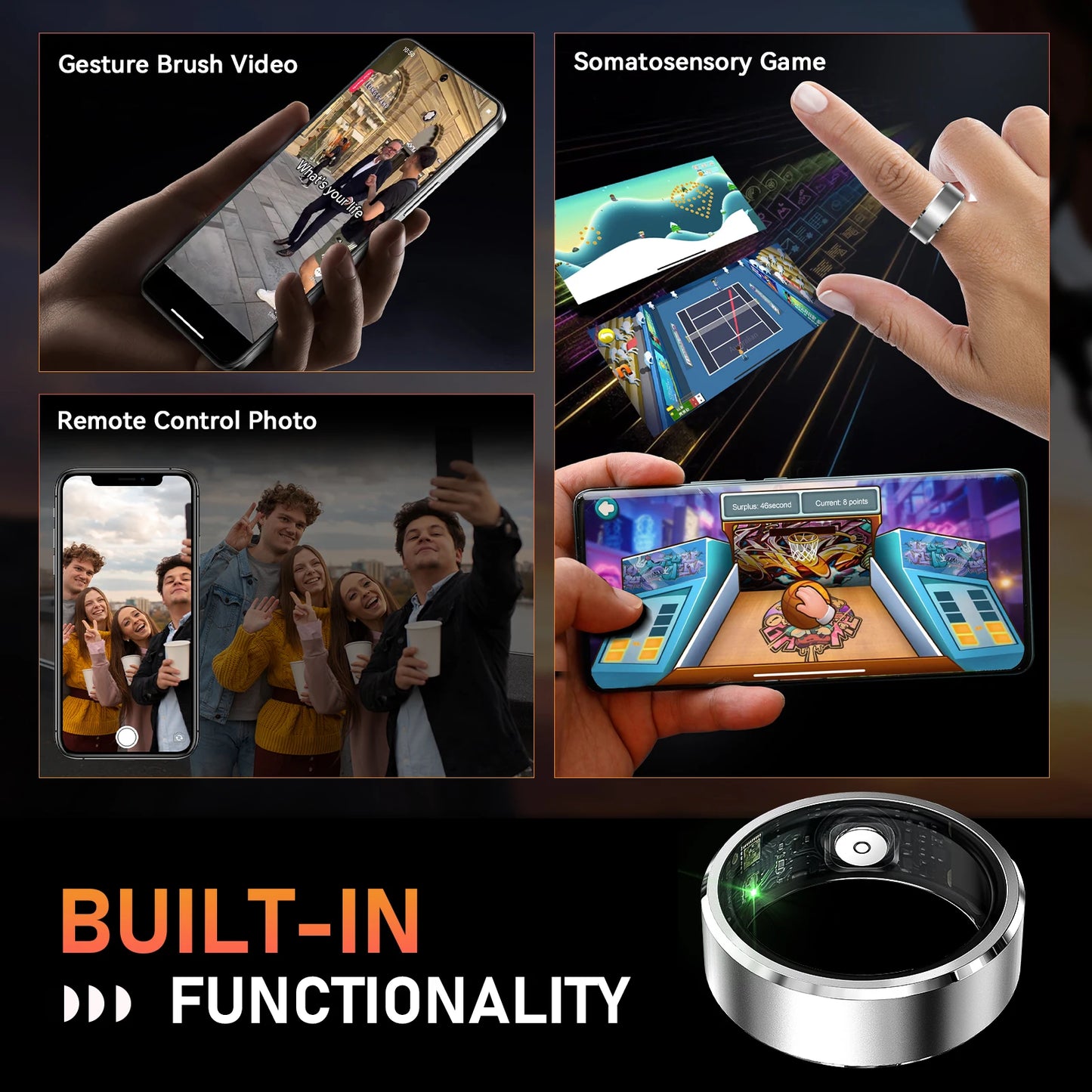 Smart Ring Health and Fitness Tracker