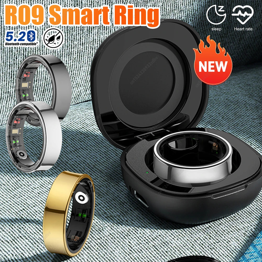 2024 R09 Smart Ring Health Monitor for Xiaomi Samsung Phone