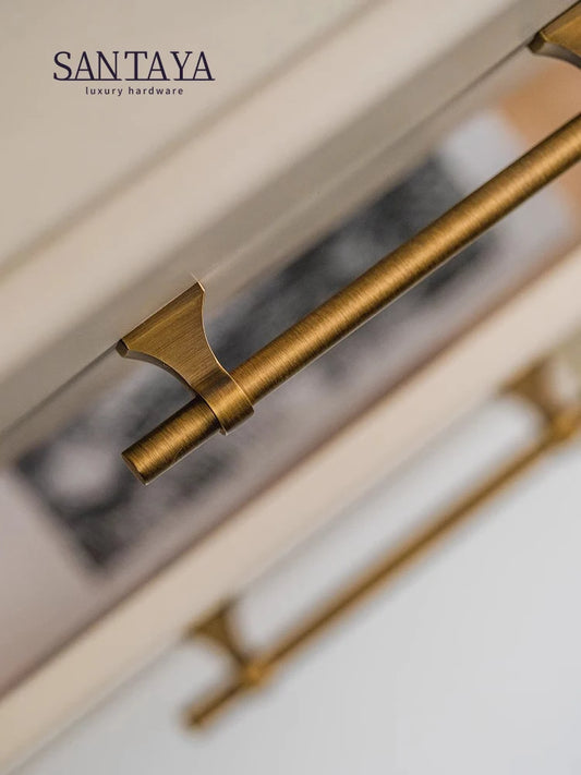 Antique Brass Cabinet Knobs Retro Furniture Handles for Home