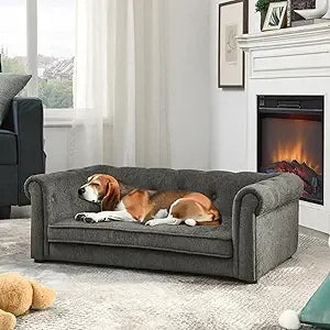 Dog Couches for Large Dogs Up to 60 lbs Memory Foam Sofa